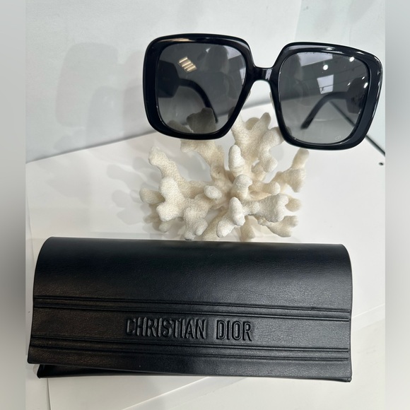 Dior Square Black Sunglasses - Picture 1 of 7